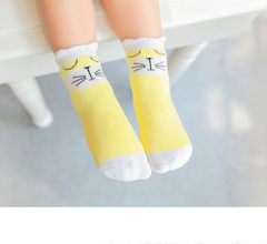 儿童袜子秋冬季男女纯棉婴幼宝宝袜子短筒加厚毛圈袜1-3-5-7-9岁