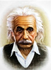 外国伟人名人海宣传画画爱因斯坦画像无框装饰画
