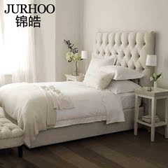 北欧布艺床美式床小户型储物床简约现代布床双人床1.8米软包床1.5
