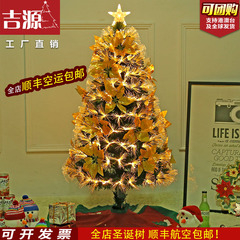 吉源2016新品创意加密圣诞节120cm圣诞树金色装饰套餐1.2米包邮