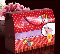 男女宝宝喜蛋包装盒子满月出生礼盒诞生礼品盒我出生了糖盒礼包