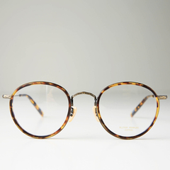 日本手造正品眼镜框 进口原装复古近视架 超轻圆形黑色玳瑁色钛架