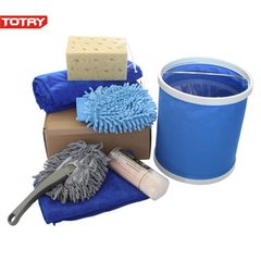 汽车用品洗车组合家用擦车毛巾水桶清洗海绵蜡拖车用清洁工具套装