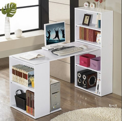 特价简易白色自由组合书柜电脑桌 写字桌 书架书桌 可定制
