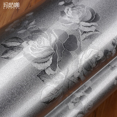MRN玛茹娜欧式银色蔷薇餐桌垫软质玻璃防水防油防刮PVC桌垫台布