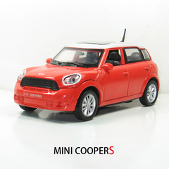 凯迪威正品1：32 MINI COOPERS 迷你合金汽车模型 儿童回力玩具
