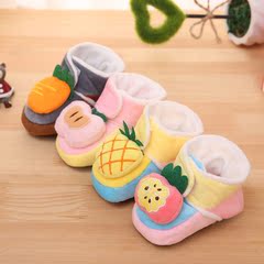 秋款婴儿鞋软底防滑学步鞋宝宝棉鞋地板鞋0-3-4-5-6-7-8-9个月1岁