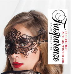 意大利Trasparenze2016秋冬限量版新款黑色优雅蕾丝绑带性感面具