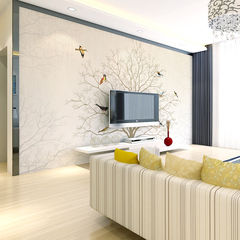 电视背景墙壁纸无缝墙纸3d立体欧式客厅简约壁画现代温馨卧室