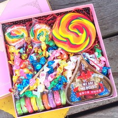好时巧克力七彩棒棒糖手工切片糖果礼盒送女友零食生日教师节礼物