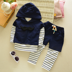 童装套装春季新款长袖袖三件套男童休闲运动01234岁女宝宝运动服