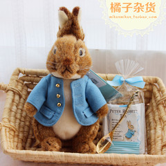现货包邮!日本正版Peter Rabbit 彼得兔茶匙茶包毛绒公仔套装