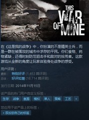 这是我的战争This war of mine 中文 Steam正版 PC游戏 国区礼物