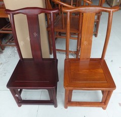 红木家具实木椅 花梨木椅子仿古实木小官帽椅小椅子凳子 靠背椅