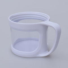 保温杯外盖有把手盖子半透明杯盖内螺纹4.5厘米杯口用塑料外盖