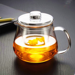 耐热玻璃茶壶 花草茶壶 花茶杯 透明过滤 功夫茶具 耐高温 冲茶器