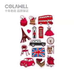 colawill【彩绘巴黎】可乐惠3M潮流大版拉杆箱旅行箱贴纸