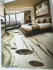 特价尼龙印花酒店地毯满铺可定制花型优质4米宽美观大气防火地毯