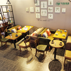 咖啡西餐厅桌椅沙发组合 茶餐厅餐饮桌椅 甜品店咖啡馆卡座沙发椅