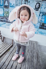 童装冬季儿童加绒外套女童加厚棉衣中小童1-2-3岁棉袄女宝宝棉服4