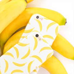 清新欧美风香蕉iPhone6s原创手机壳苹果6plus保护套磨砂软壳4.7壳