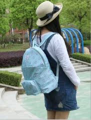 旅行必备洗漱包女卡通防水收纳包可折叠防水可爱双肩包书包旅行包