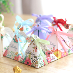 结婚伴手礼创意喜糖盒子 欧式婚礼糖盒满月回礼包装礼盒小号