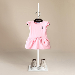 夏装新款外贸品牌童装中小童女童连衣裙纯棉透气婴幼儿运动裙子