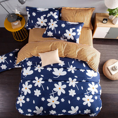 新品简约宜家全棉四件套床上用品纯棉床单被套4件套1.5m1.8米