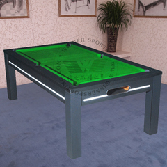 WP7009美式黑八台球桌成人可当会议桌 餐桌 多功能桌球台成人家用