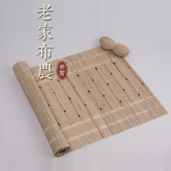 纯手工薄款麻布艺茶席 苎麻布桌旗 现代中式禅意茶旗简约干泡茶垫