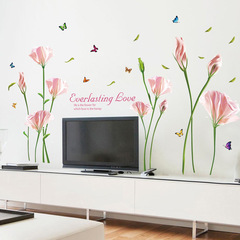 创意简约花朵墙贴墙纸自粘卧室温馨客厅电视背景墙装饰宿舍女孩房