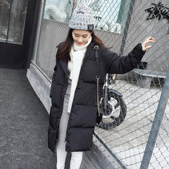 棉衣女中长款学生韩版加厚2016冬季新款女装大码宽松棉袄棉服外套
