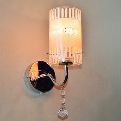 包邮壁灯床头灯现代简约创意led水晶卧室客厅欧式过道楼梯墙壁灯