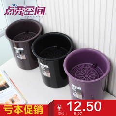 新款加厚塑料茶叶茶渣桶茶水桶 功夫茶茶盘茶海排水桶废水桶配件