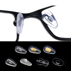 眼镜鼻托硅胶 气囊防滑眼睛近视配件 螺丝式框贴卡口 鼻托垫