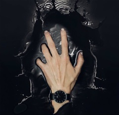 dw手表 新款 黑面 黑色表盘 classic black 黑盘 男士石英手表