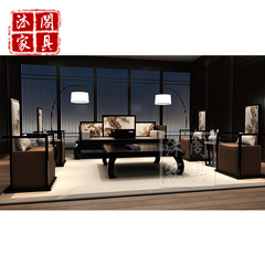 新古典中式沙发家具套装 现代简约罗汉床实木沙发客厅组合