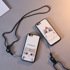 猫咪iPhone6手机壳苹果6plus手机壳套4.7超薄防摔5.5全包6s保护壳