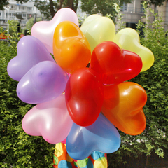 气球加厚10寸爱心气球婚庆婚礼用品婚房布置装饰心型生日气球