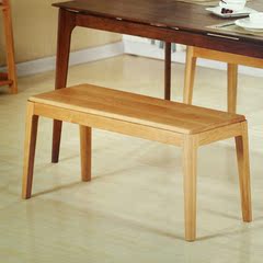 纯实木长凳 日式/北欧 白橡木原木餐椅餐凳 长条板凳换鞋凳床尾凳