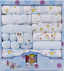 新生儿礼盒18件套幼儿满月送礼衣服男女宝宝春夏纯棉套装用品礼物