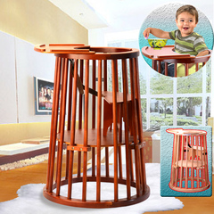 婴幼儿童餐椅便携爱音乐宝宝实木高度可调挡餐椅餐桌站桶打折包邮