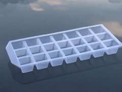 德明21格 冰格 创意 冰块模 塑料 制冰模具 塑胶 制冰盒 可叠放