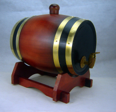 10L橡木桶红酒桶/橡胶酒桶/酿酒桶/橡木桶/存酒桶啤酒桶/双口带盖