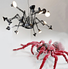 现代创意蜘蛛吊灯时尚个性工作灯办公室伸缩灯简约现代书房客厅灯