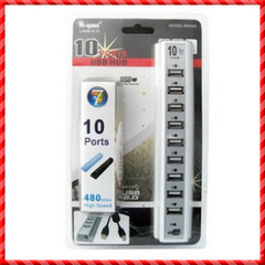 10口 多口 USB HUB 高速2.0 HUB 双芯片 集线器 分线器