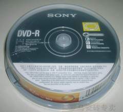 罗马光盘 正品SONY索尼 16X DVD-R空白刻录盘 10片桶