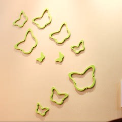 新款创意蝴蝶可移除墙贴幼儿园儿童墙贴 时尚3D立体墙贴