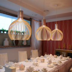 北欧创意loft复古铁艺简约个性鸟笼咖啡吧台钻石单头餐厅工程吊灯